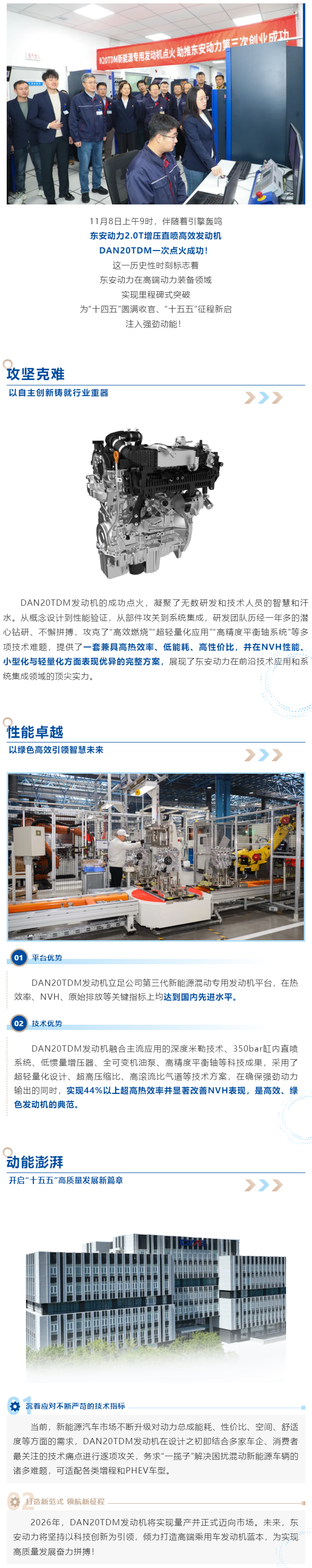 英国威廉希尔公司DAN20TDM混动专用发动机点火成功！